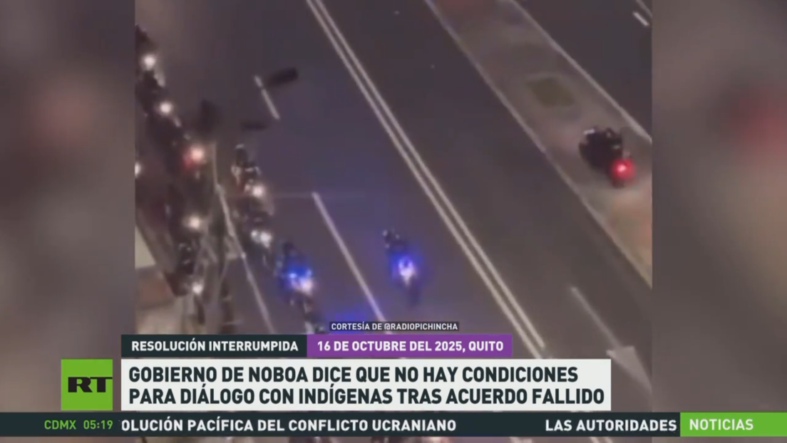 Gobierno de Noboa dice que no hay condiciones para diálogo con indígenas tras acuerdo fallido