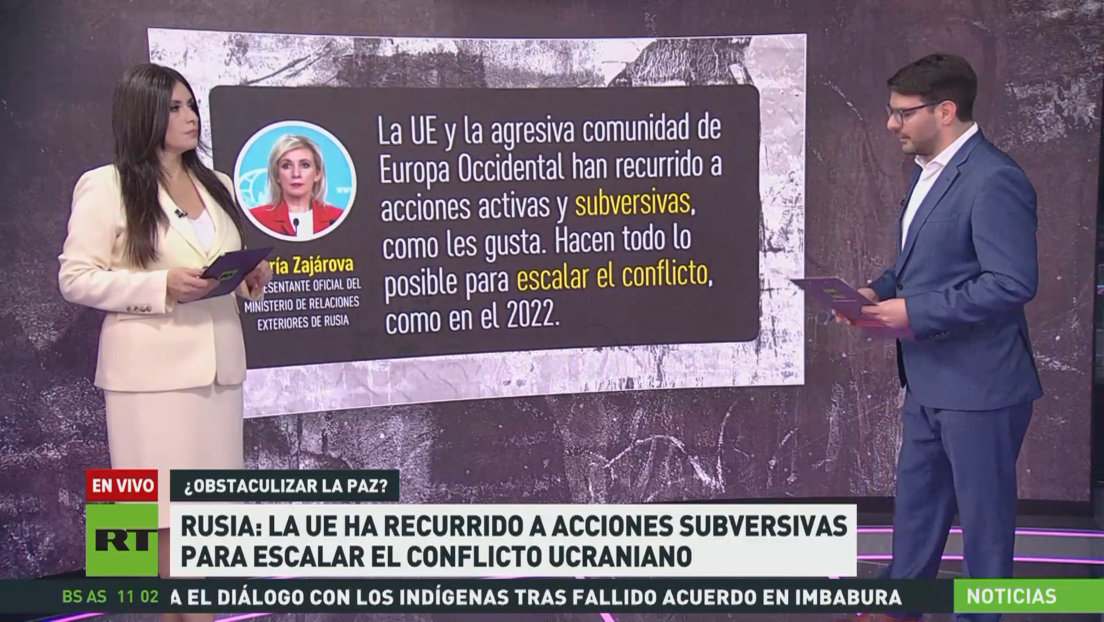 Rusia: La UE recurre a acciones subversivas para escalar el conflicto ucraniano