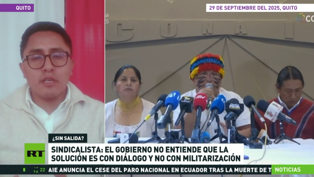 Paro nacional en Ecuador cumple un mes sin acercamiento entre el Gobierno y manifestantes