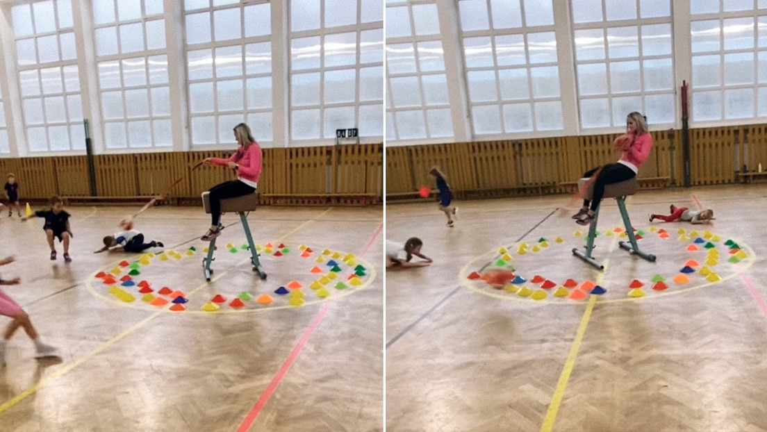 Esta profesora sabe cómo entretener a los niños (VIDEO)