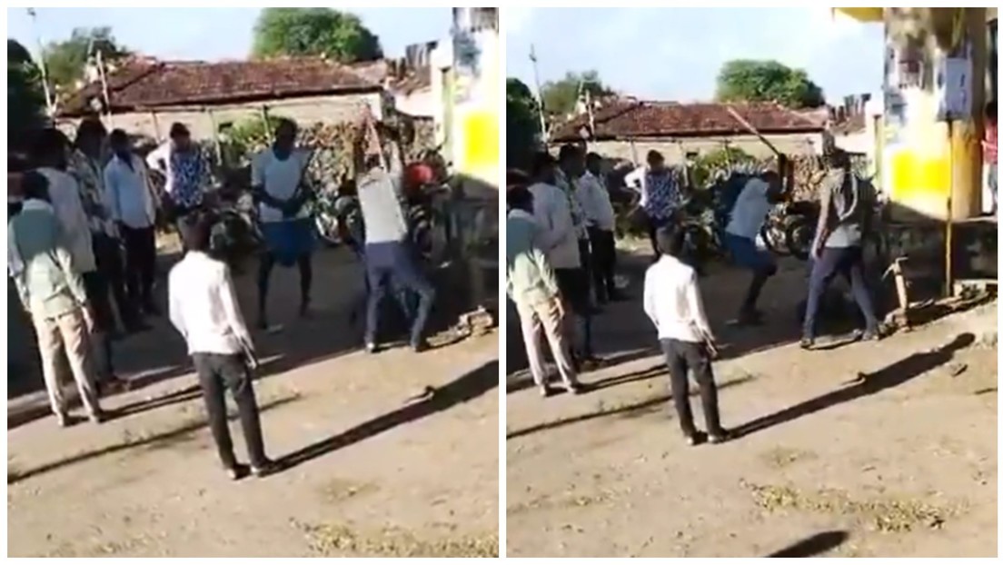 Atan a joven a un poste y golpean hasta la muerte por romance con una mujer casada (VIDEO)