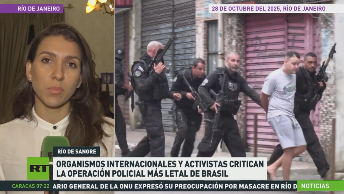 Organismos internacionales y activistas critican la operación policial más letal de Brasil