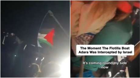 VIDEO: El momento exacto en que Israel intercepta un barco de la flotilla de ayuda a Gaza