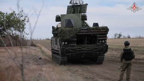 VIDEO: Sistema antiaéreo ruso Tor-M2 destruye un dron de reconocimiento ucraniano