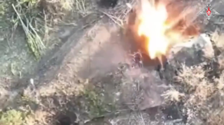 VIDEO muestra la capacidad destructora de drones rusos en el frente