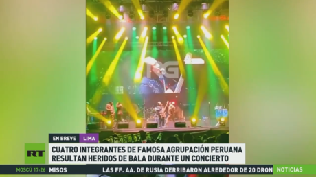 Cuatro integrantes de famosa agrupación peruana resultan heridos de bala durante un concierto