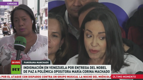 Indignación en Venezuela por entrega del Nobel de Paz a polémica opositora María Corina Machado