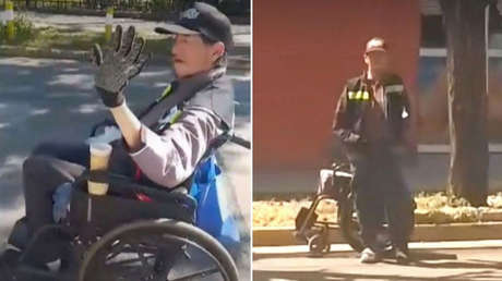 "¿Cómo quiere que me gane unas monedas?": Sorprenden a un hombre que finge ser inválido para pedir limosna