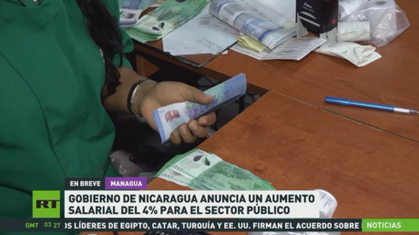 Gobierno de Nicaragua anuncia un aumento salarial del 4 % para el sector público