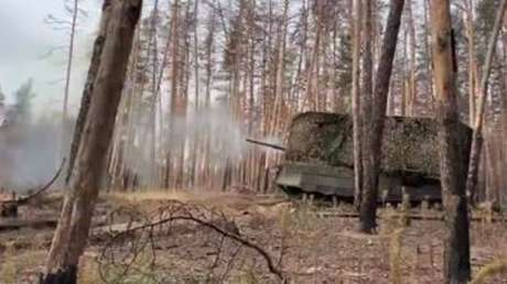 VIDEO: Tanques rusos arrasan posiciones de tropas ucranianas