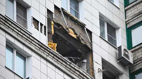 Civiles heridos en un ataque ucraniano con dron contra un edificio de apartamentos cerca de Moscú (FOTOS)