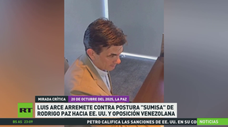 Luis Arce arremete contra postura "sumisa" de Rodrigo Paz hacia EE.UU. y la oposición venezolana