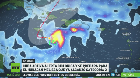 Cuba activa alerta ciclónica y se prepara para el huracán Melissa, que ya alcanzó la categoría 2