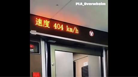 VIDEO: China muestra en movimiento su "tren más rápido del mundo"