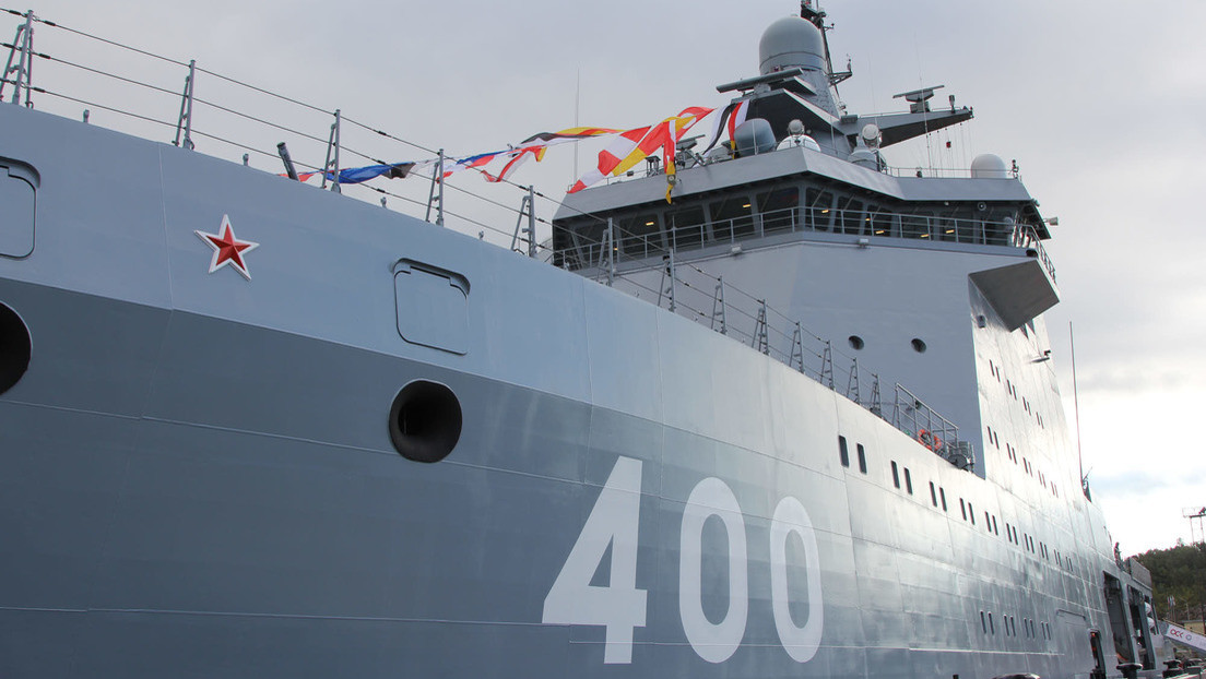 El ministro de Defensa ruso inspecciona un novedoso buque de patrulla rompehielos (VIDEO)