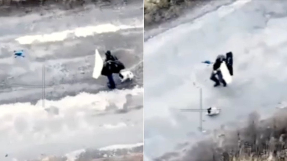 FUERTES IMÁGENES: Operadores de drones ucranianos matan a civiles en plena evacuación