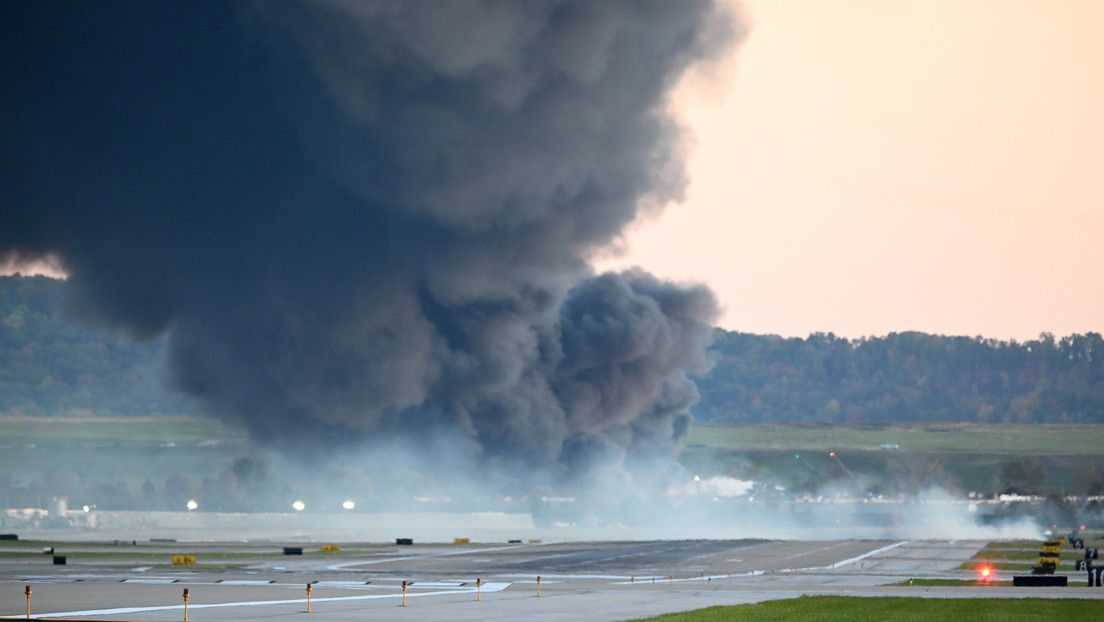 VIDEO: Momento exacto de la catástrofe del avión de carga en EE.UU.