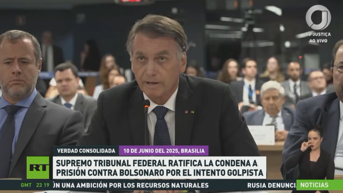Supremo Tribunal Federal ratifica la condena a prisión contra Bolsonaro por intento golpista