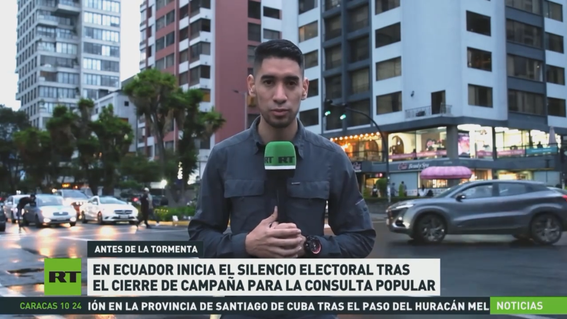 En Ecuador inicia el silencio electoral tras el cierre de campaña para la consulta popular