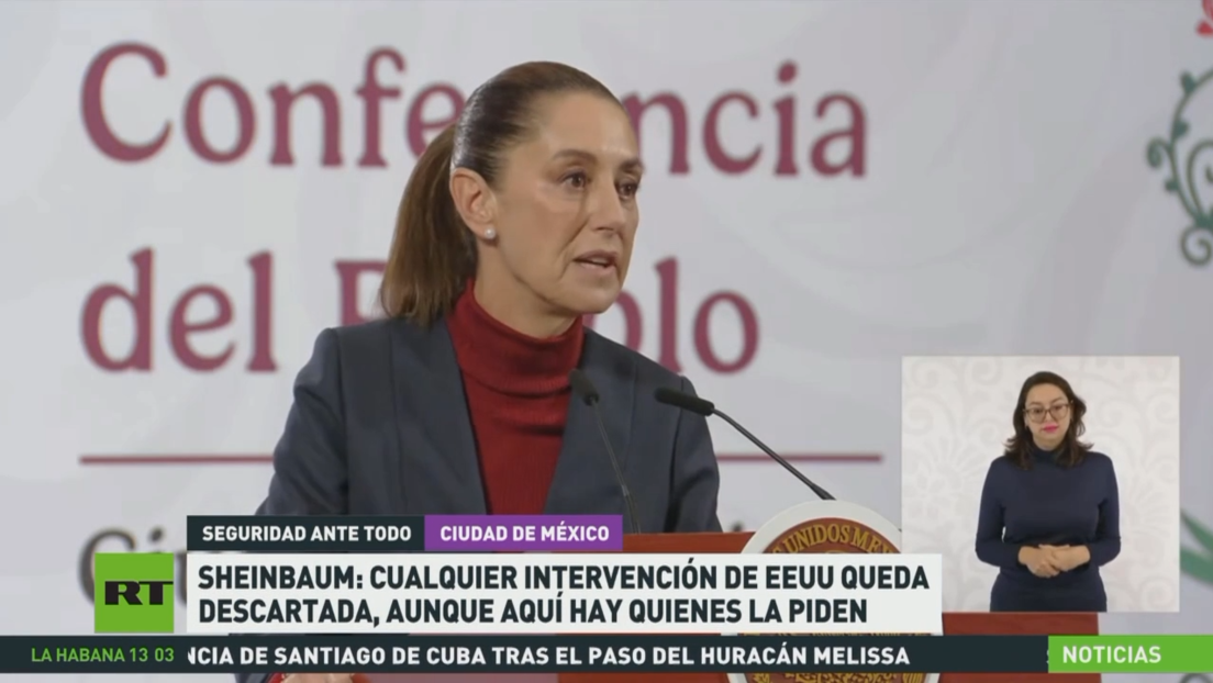 Sheinbaum: cualquier intervención de EE.UU. queda descartada, aunque hay quienes la pidan