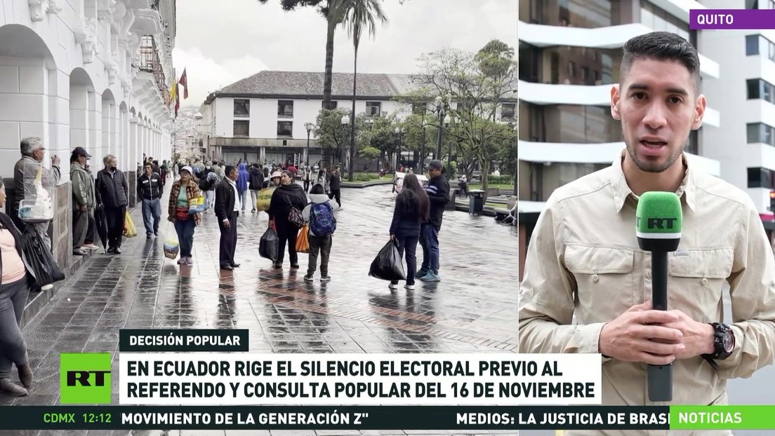 Rige el silencio electoral previo al referendo y consulta popular del 16 de noviembre en Ecuador