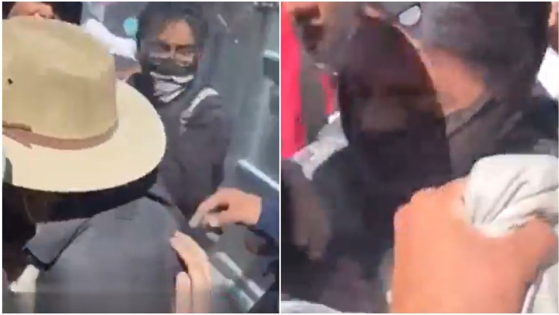 "Aquí te cuida el pueblo": Manifestantes rescatan a una mujer policía en las protestas en México (VIDEO)