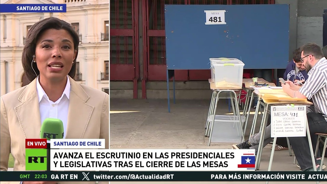 Avanza el escrutinio en las presidenciales y legislativas tras el cierre de las mesas en Chile