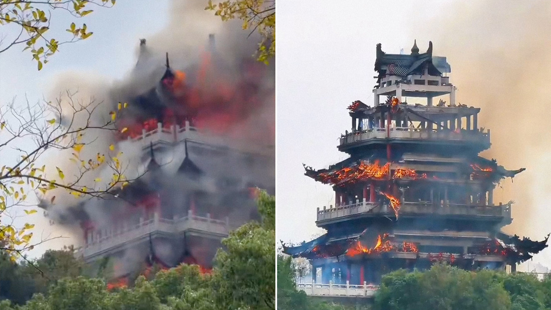 VIDEOS: Acusan a un turista de incendiar con velas un templo en China