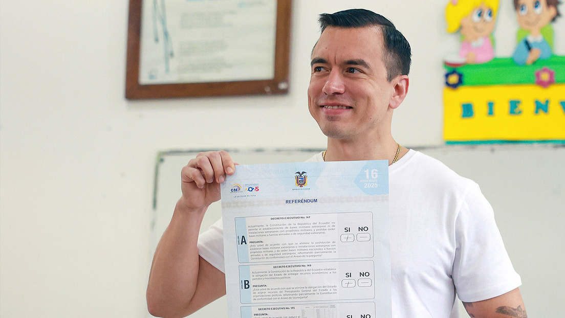 "La patria le dijo 'No' a las bases militares extranjeras": Luisa González sobre el golpe electoral a Noboa