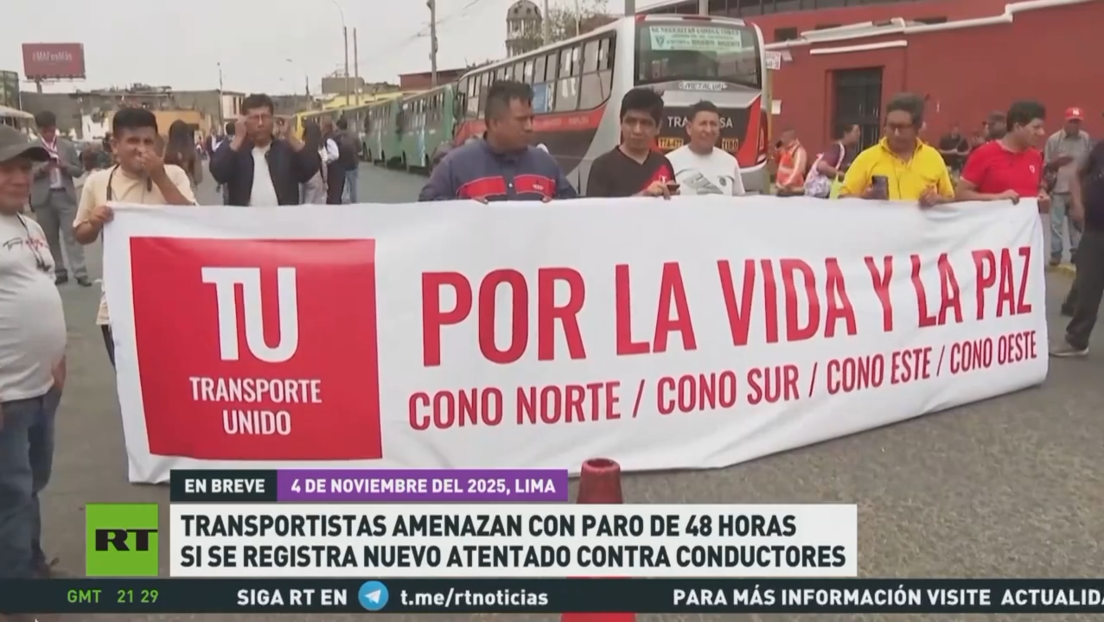 Transportistas en Perú amenazan con paro de 48 horas si se registra nuevo atentado contra conductores