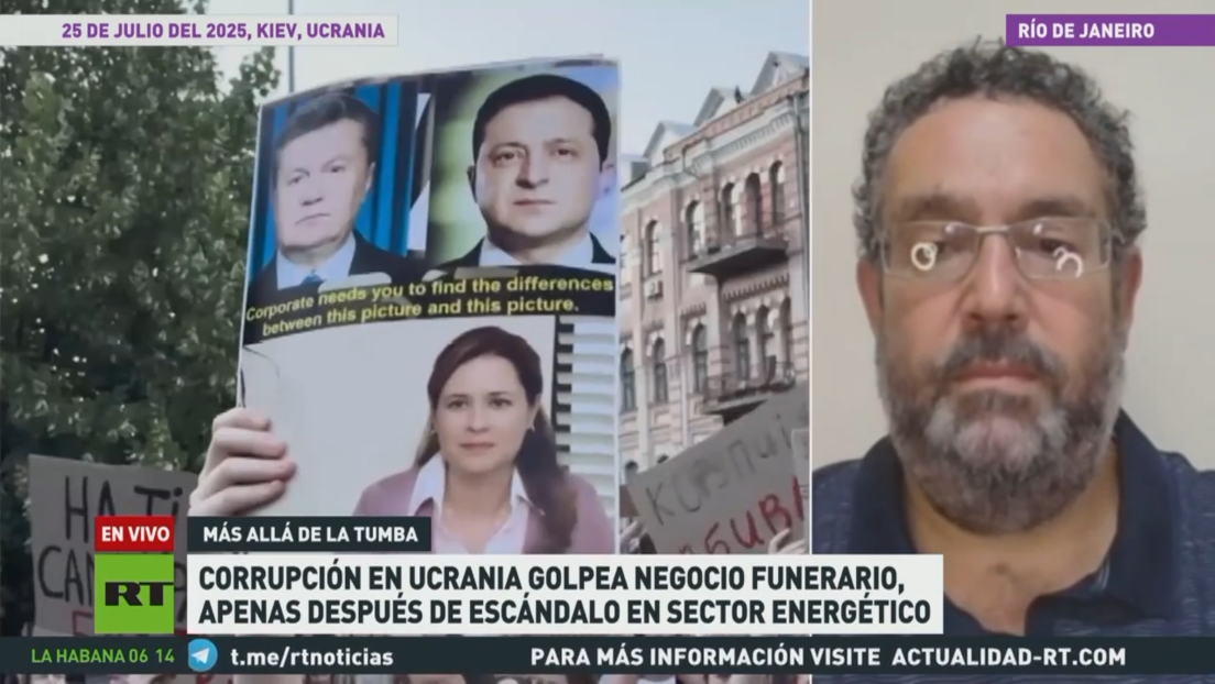 Corrupción en Ucrania golpea 'negocio funerario' poco después de escándalo en sector energético