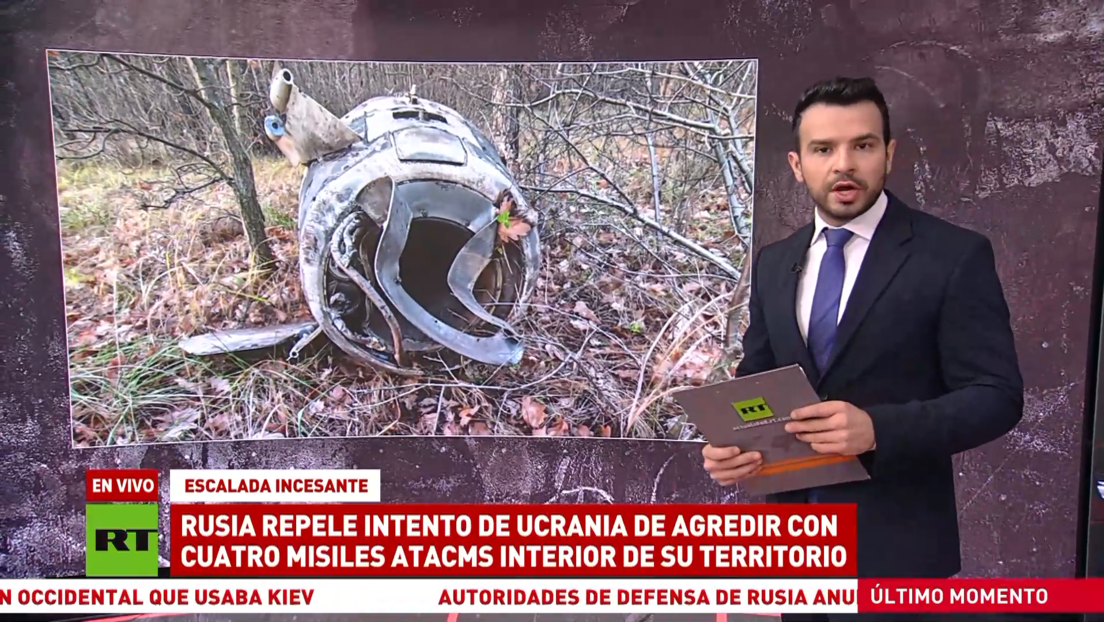 Rusia repele intento de Ucrania de atacar con cuatro misiles ATACMS el interior de su territorio