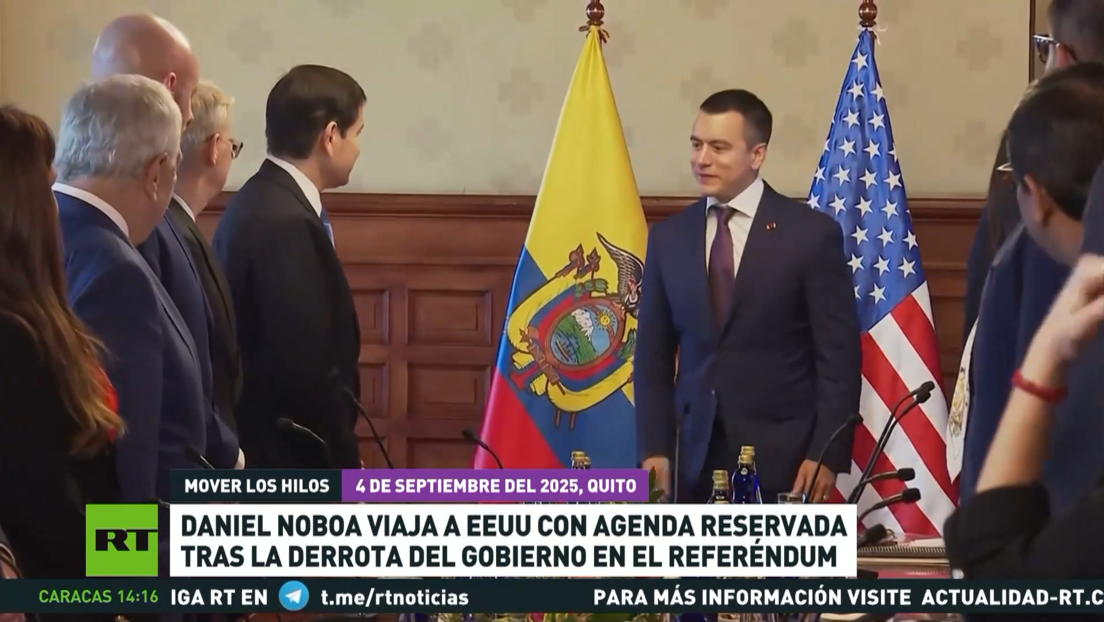 Daniel Noboa viaja a EE.UU. con agenda reservada tras la derrota del Gobierno en el referéndum