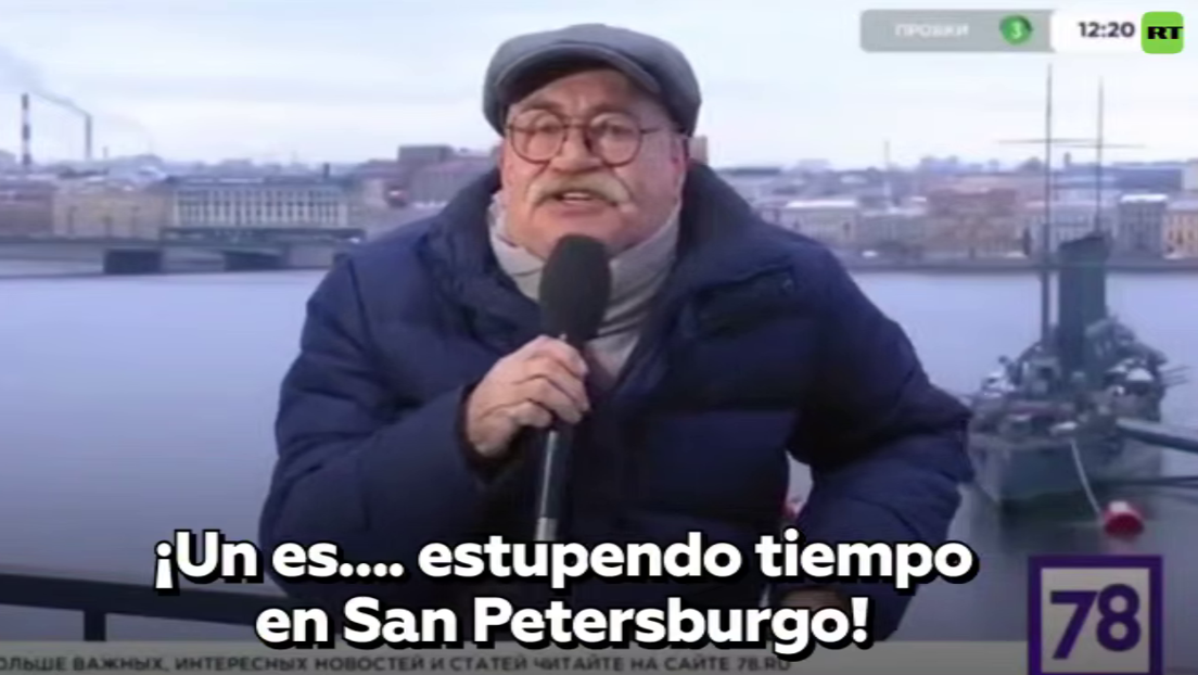 VIDEO: Se convierte en meme un excéntrico presentador de clima ruso