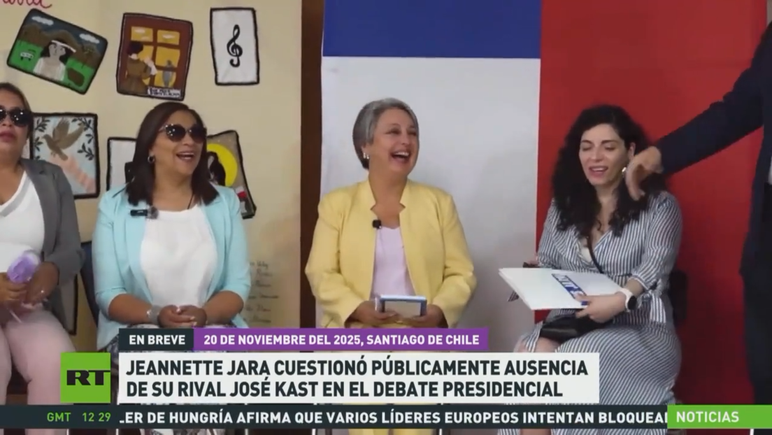 Jeannette Jara cuestionó públicamente ausencia de su rival José Kast en el debate presidencial de Chile