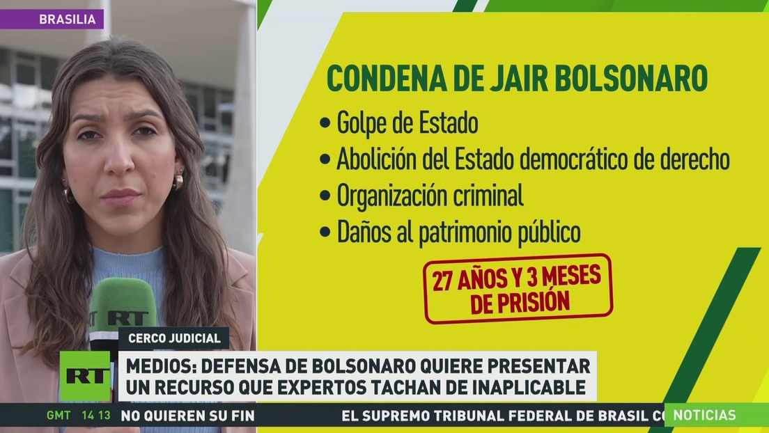 Defensa de Bolsonaro quiere presentar un recurso que expertos tachan de inaplicable