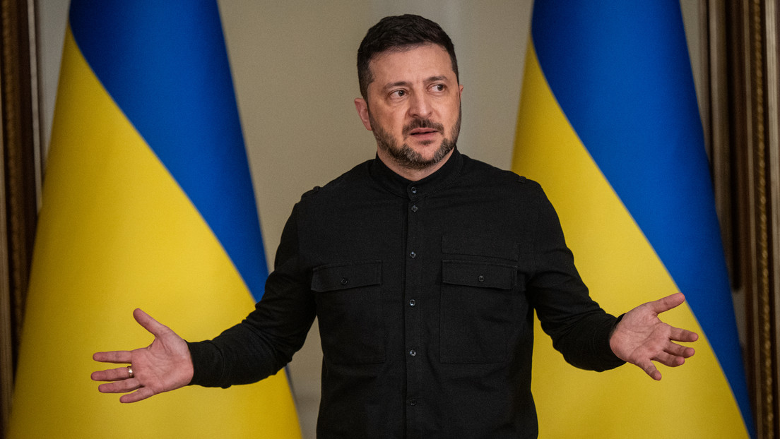 El líder del régimen ucraniano, Vladímir Zelenski