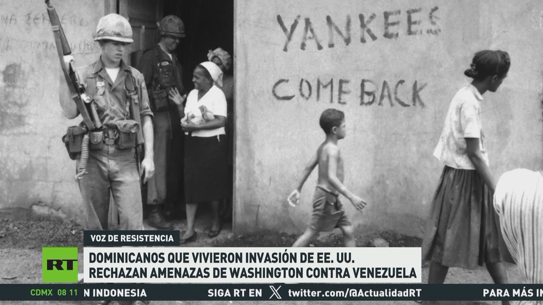 Dominicanos que vivieron invasión de EE.UU. rechazan amenazas de Washington contra Venezuela