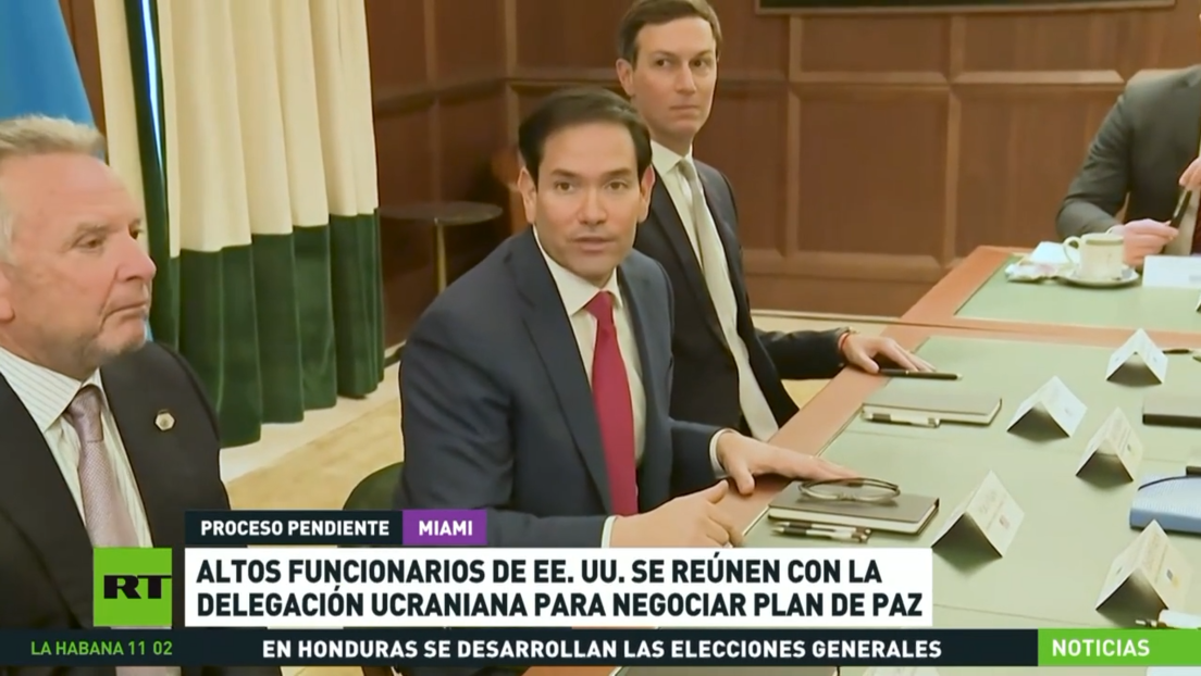 Altos funcionarios de EE.UU. se reúnen con la delegación ucraniana para negociar el plan de paz