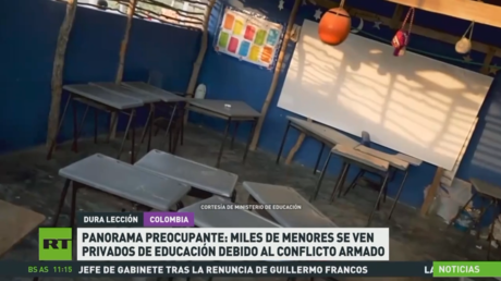 Miles de menores se ven privados de educación debido al conflicto armado en Colombia