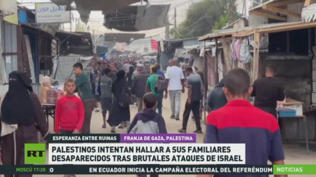 Palestinos intentan hallar a sus familiares desaparecidos tras brutales ataques de Israel