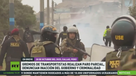 Gremios de transportistas realizan paro parcial en Perú