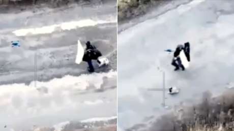 FUERTES IMÁGENES: Operadores de drones ucranianos matan a civiles en plena evacuación