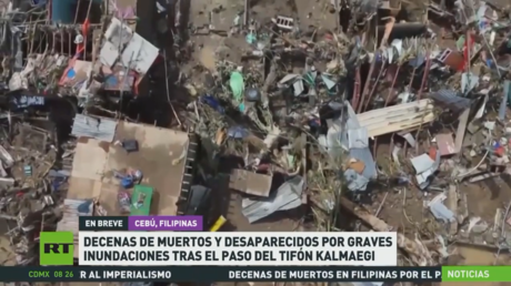 Decenas de muertos y desaparecidos en Filipinas por graves inundaciones tras el paso del tifón Kalmaegi