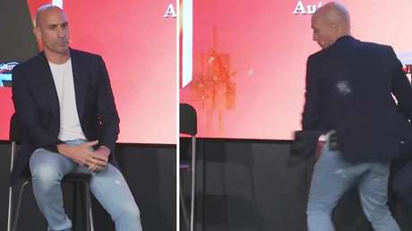 VIDEO: Lanzan huevos a Luis Rubiales en la presentación de su libro