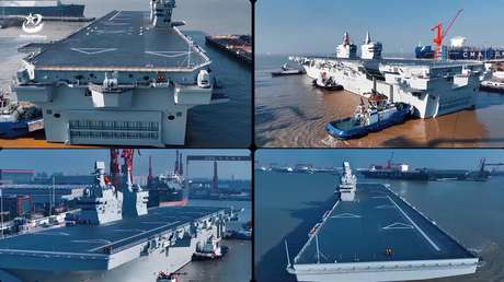 IMÁGENES ÉPICAS de pruebas del buque revolucionario chino que transforma la guerra anfibia