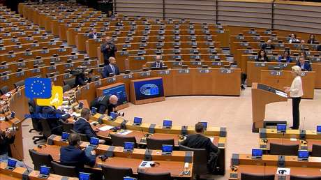 Von der Leyen defiende más ayuda para Ucrania ante un hemiciclo vacío (VIDEO)