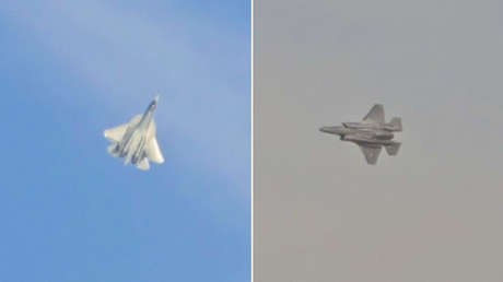Cazas furtivos de Rusia y EE.UU. desfilan virtualmente en el cielo de Dubái (VIDEOS)
