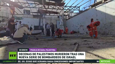 Decenas de palestinos murieron tras una nueva serie de bombardeos israelíes