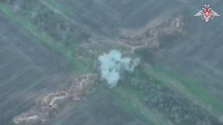 VIDEO: Una 'caza no tripulado' ruso priva a Kiev de equipos claves